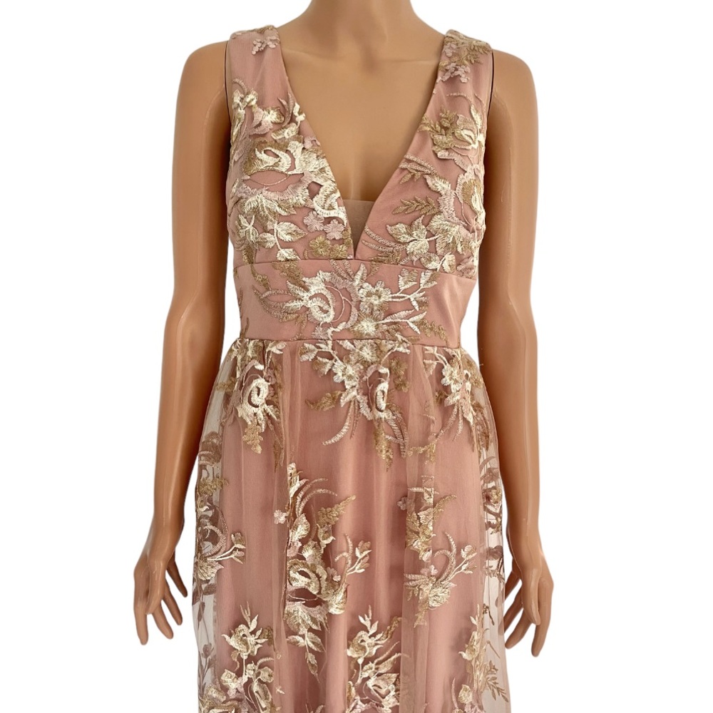 Azazie Blush Mark Romantic Adventure Embroidery
Tulle Maxi Dress - Picture 6 of 13